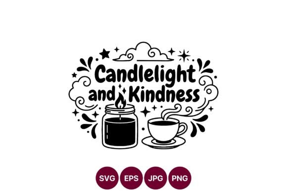Candlelight and Kindness Vector Art: Graphics & Illustrations for Warm Editorial Design