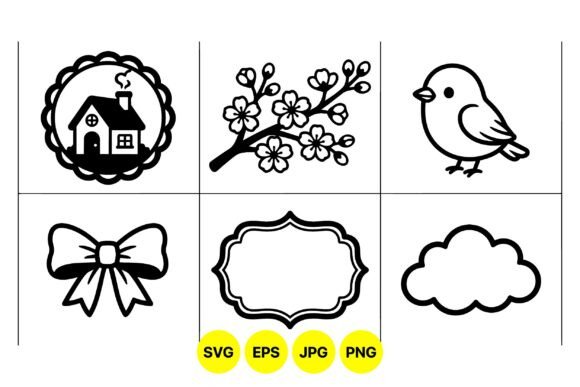 Charming Home and Nature Icons: Graphics & Illustrations for Warm Branding