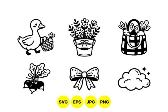Cute Farm Fresh Clipart Set: Graphics & Illustrations Review