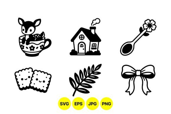 Cute Forest Themed Clipart Set: Graphics & Illustrations for Whimsical Branding