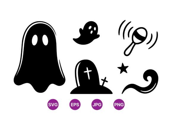 Cute Spooky Halloween Icons: Graphics & Illustrations for Playful Branding