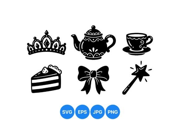 Elegant Tea Party Clipart Set: A Designer's Review