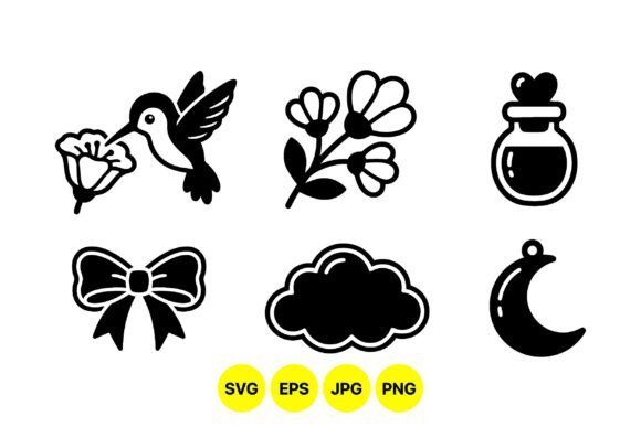 Mystical Nature Icon Set: Graphics & Illustrations for Ethereal Branding