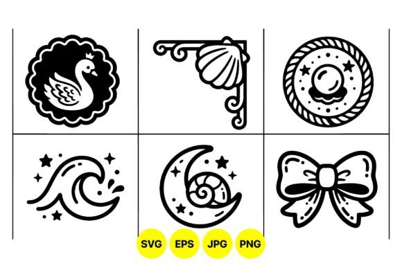 Nautical Vintage Icon Collection: Graphics & Illustrations