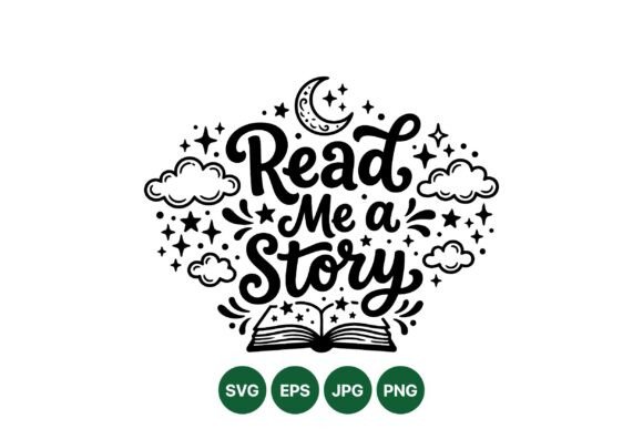 Read Me a Story Clipart: Whimsical Graphics & Illustrations for Local Brands