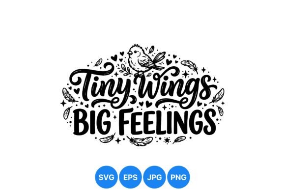 Tiny Wings Bird Quote: Graphics & Illustrations Review