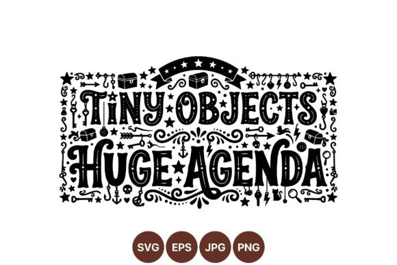 Vintage Tiny Objects Clipart: Graphics & Illustrations